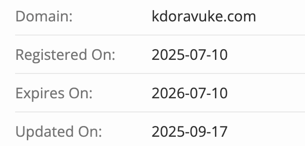 домен Kdoravuke